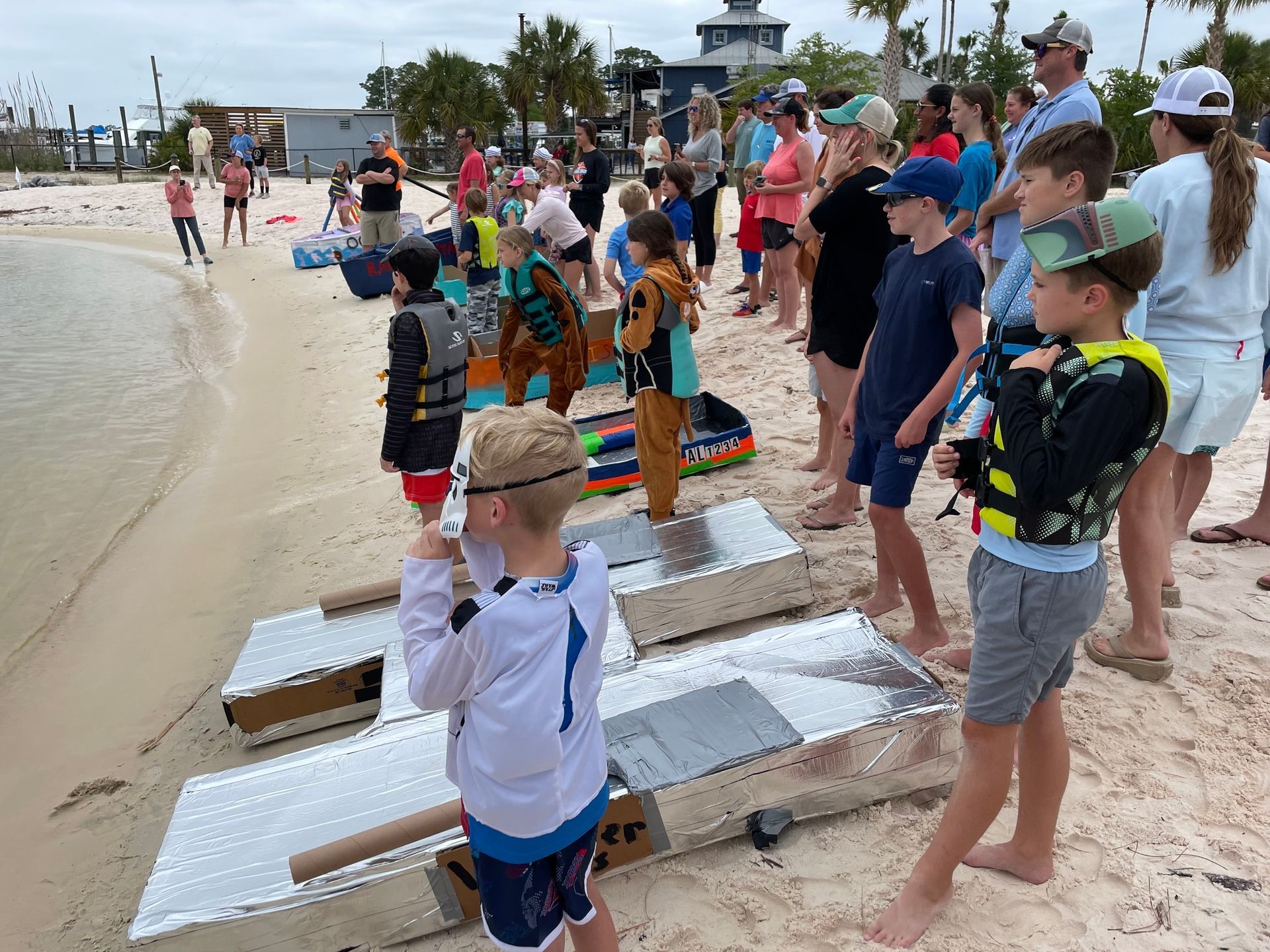 Orange Beach Students Set Sail in the 3rd Annual Cardboard Boat Regatta