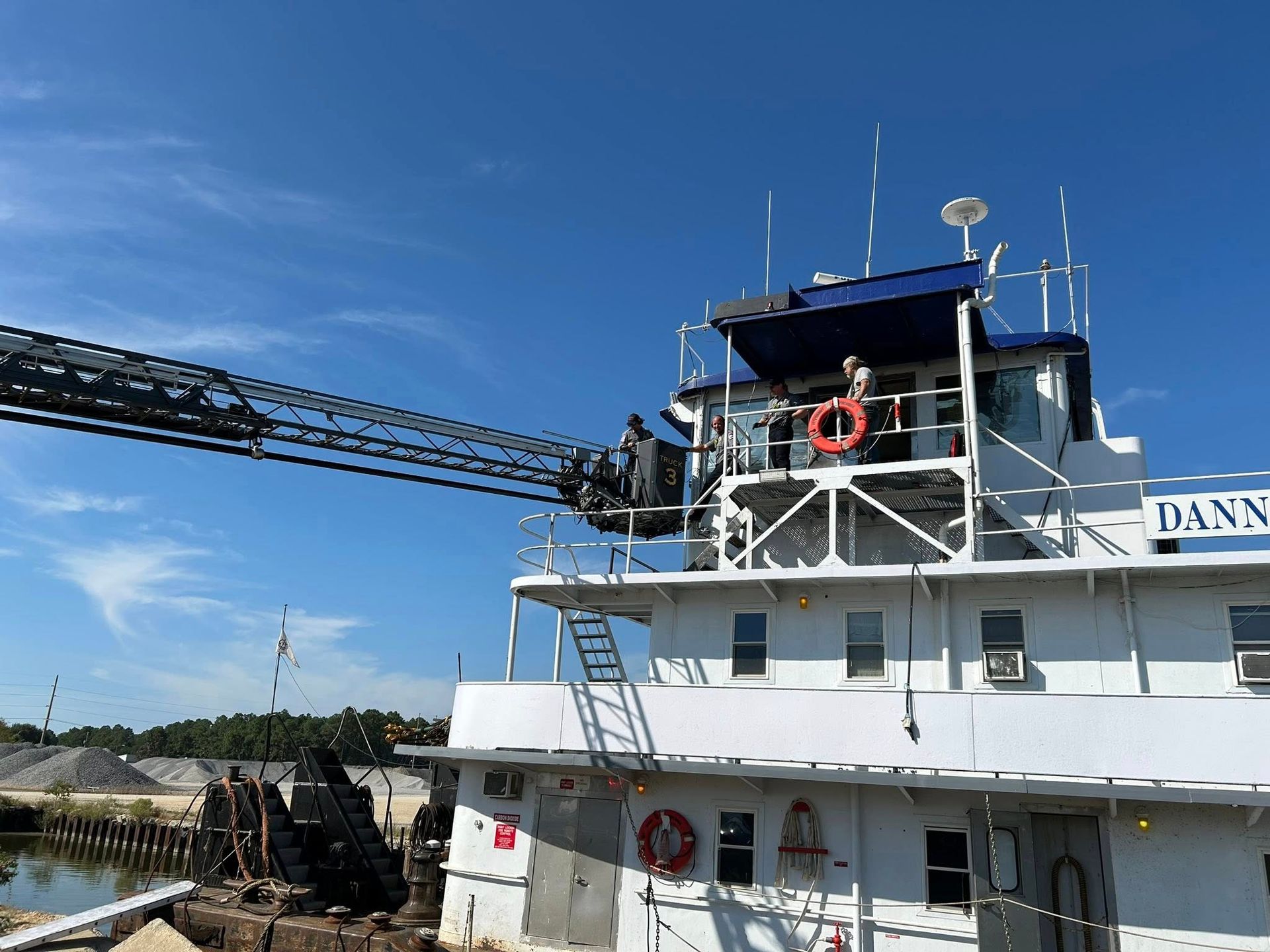 Orange Beach Fire Rescue Tug Boat Rescue on Intracoastal Waterway