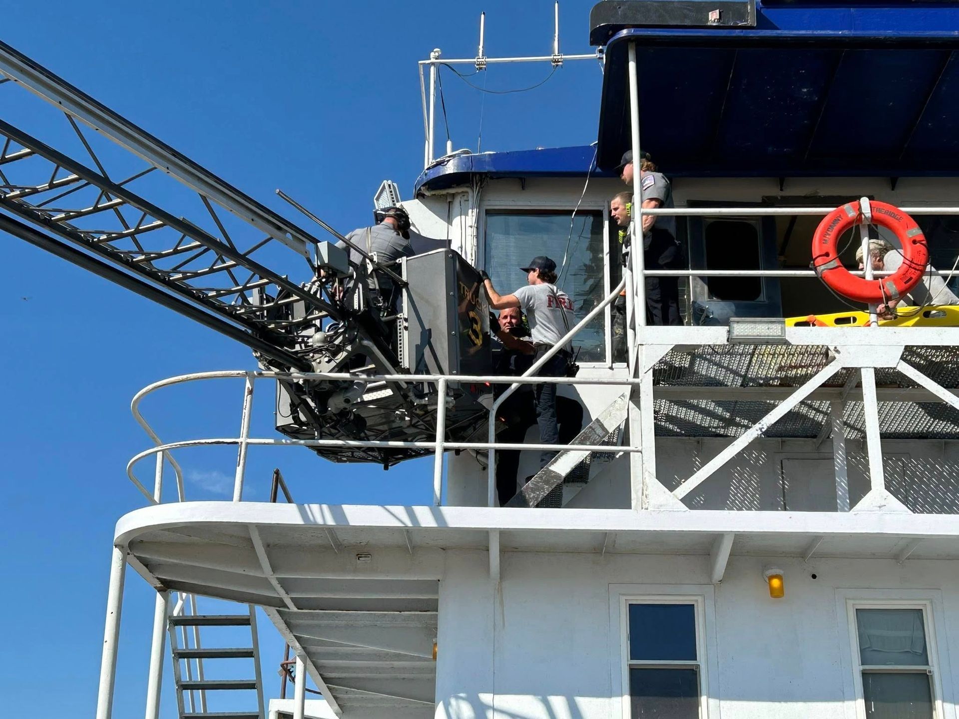 Orange Beach Fire Rescue Tug Boat Rescue on Intracoastal Waterway