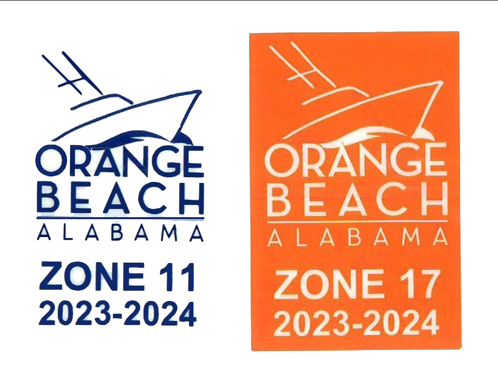 City of Orange Beach Hurricane Reentry Decals
