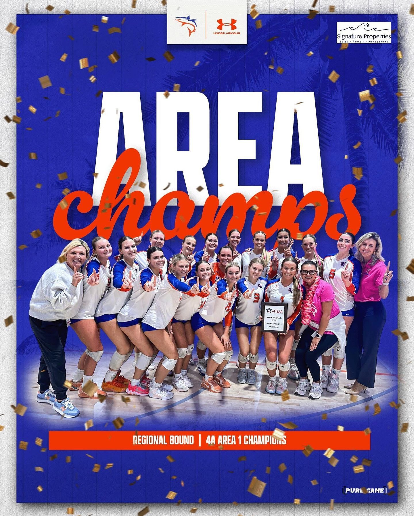 Orange Beach Makos Volleyball Claims 2025 4A Area 1 Championship