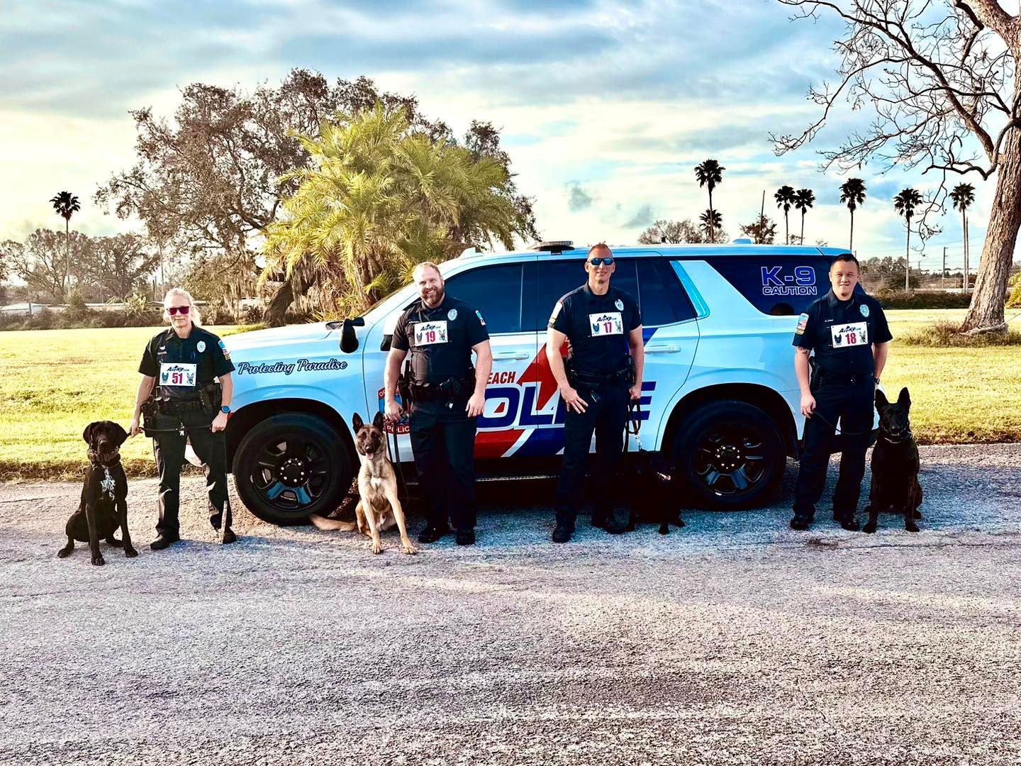 OBPD K-9s Impress with High Scores in Certification