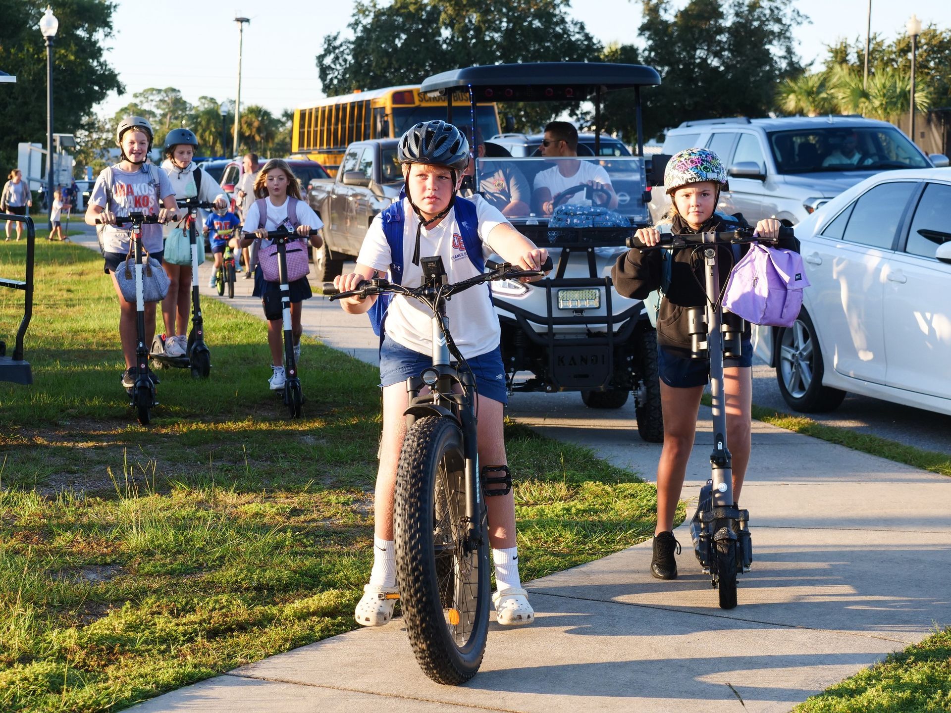 Orange Beach Elementary School participated in the Walk and Roll to School event in 2024.
