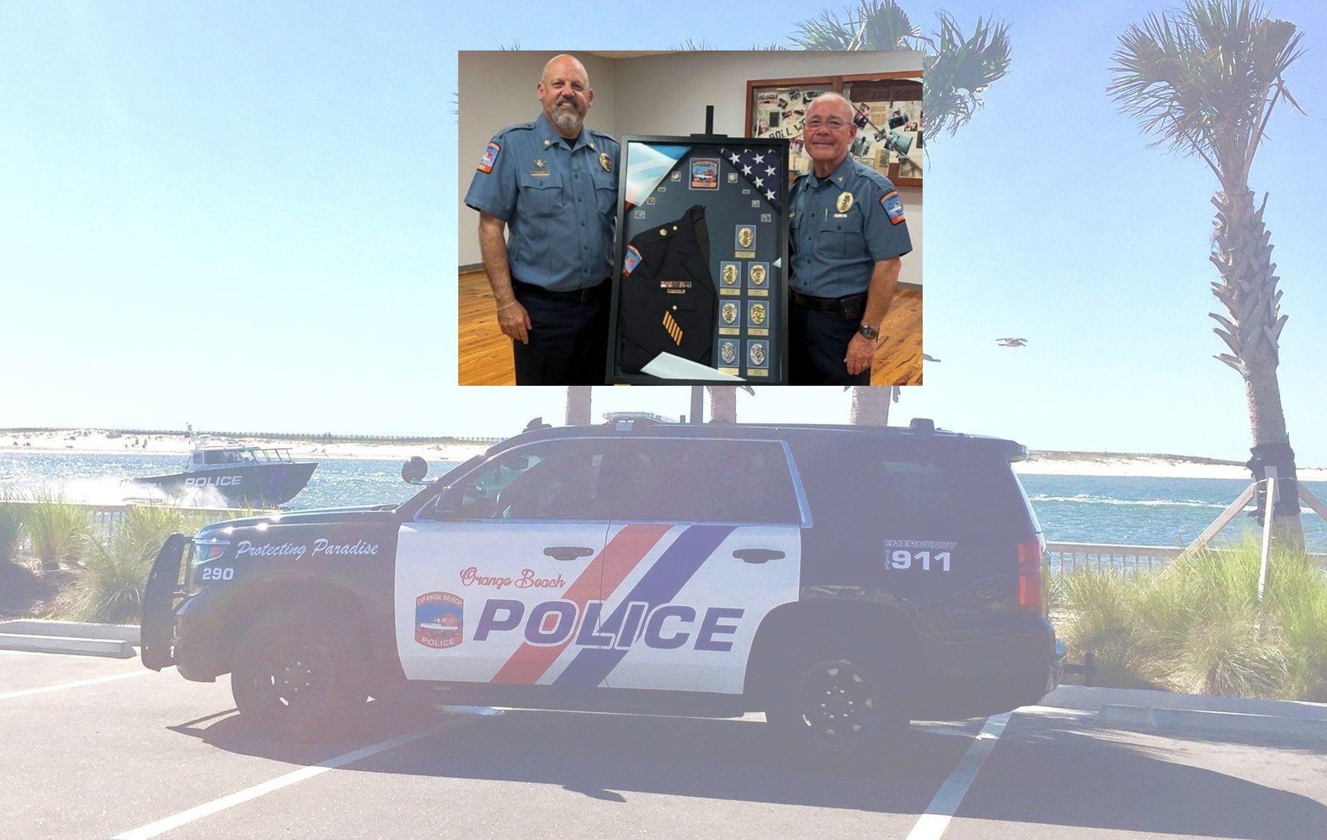 Asst. Chief Howard and Chief Brown