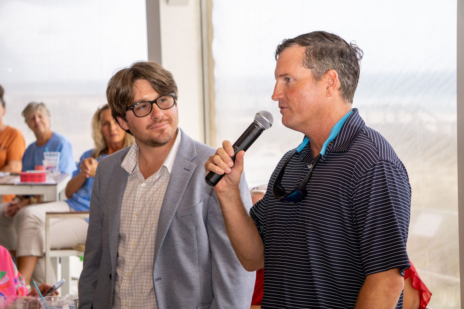 Mike Lee with Lee Charities and John McInnis with Flora/Bama/CoastAL Restaurant