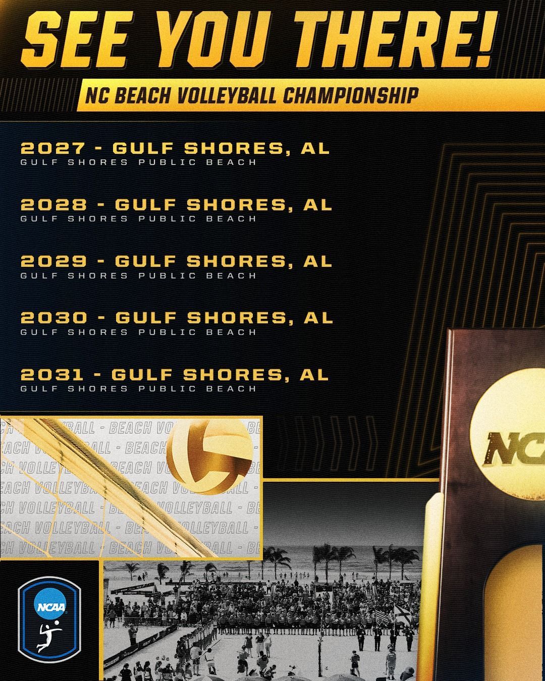 NCAA Beach Volleyball Championships to Return to Gulf Shores in 2027