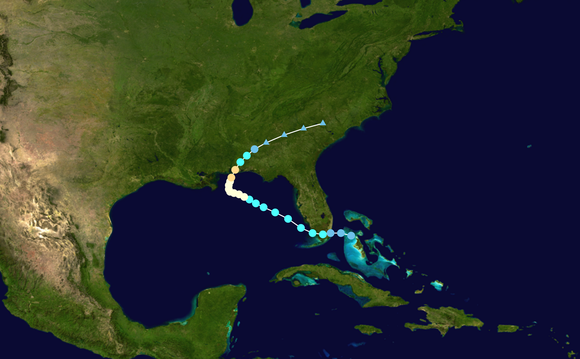 Hurricane Sally Path in 2020 - from Wikipedia