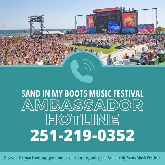 Sand In My Boots Festival Announces Hotline for Help