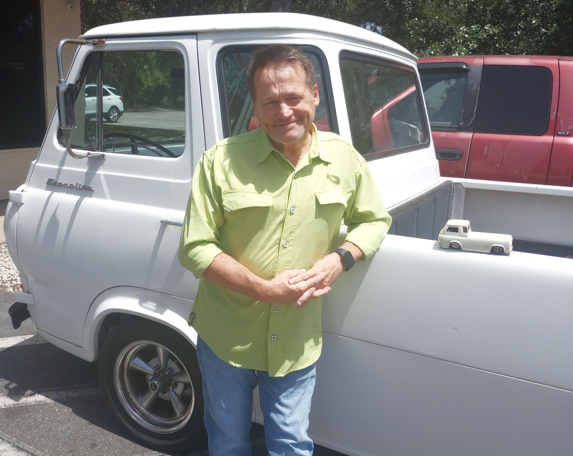 Sanford McLain and his Econoline