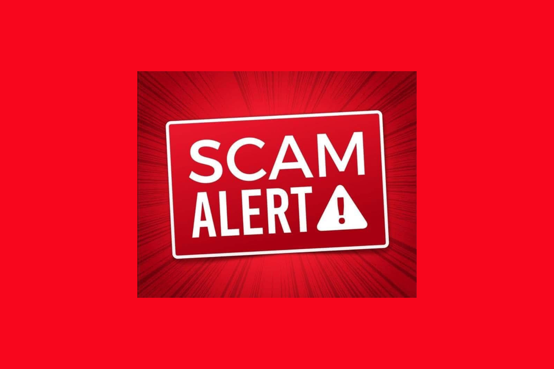 Scam Alert - Stock Photo