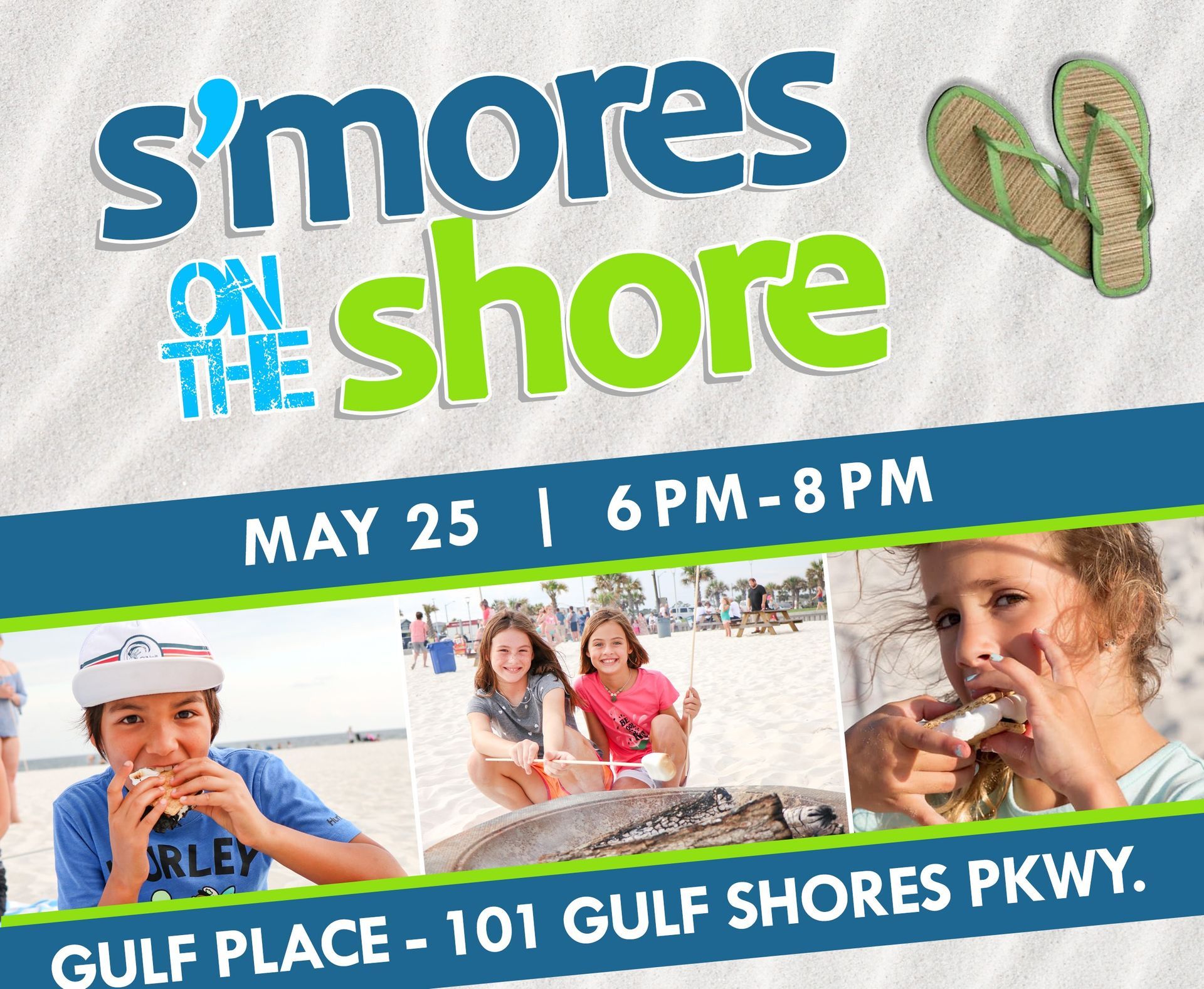 Gulf Shores, Alabama, will have another S'mores on the Shore event on May 25.