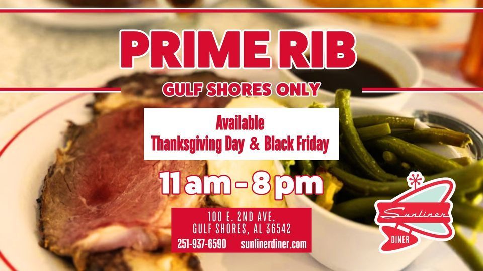 Sunliner Diner Gulf Shores Thanksgiving Menu