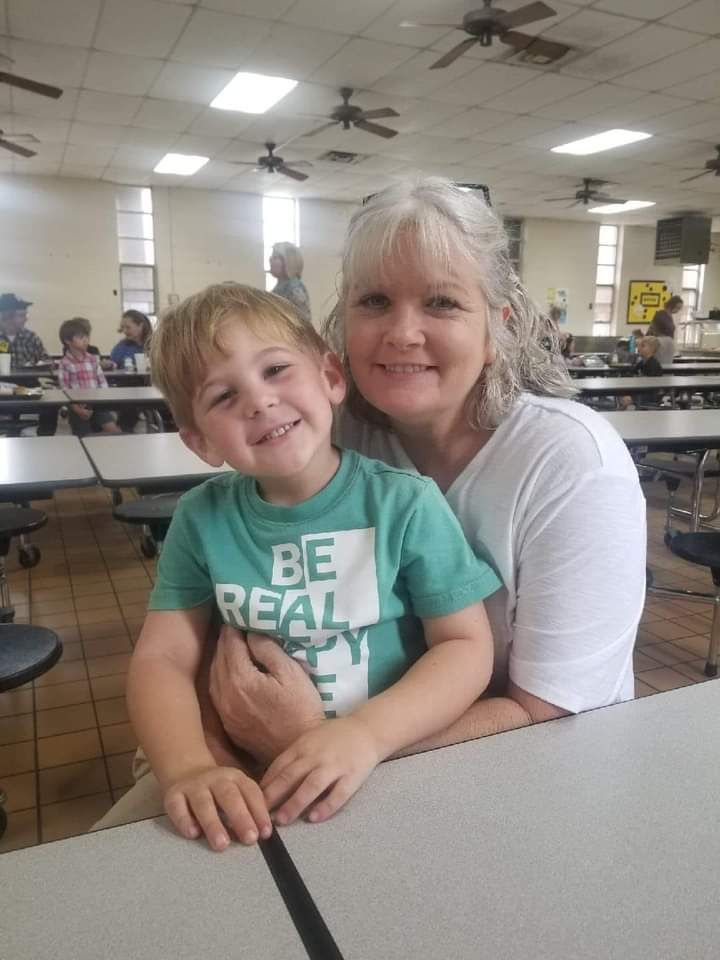 Susan with her grandson