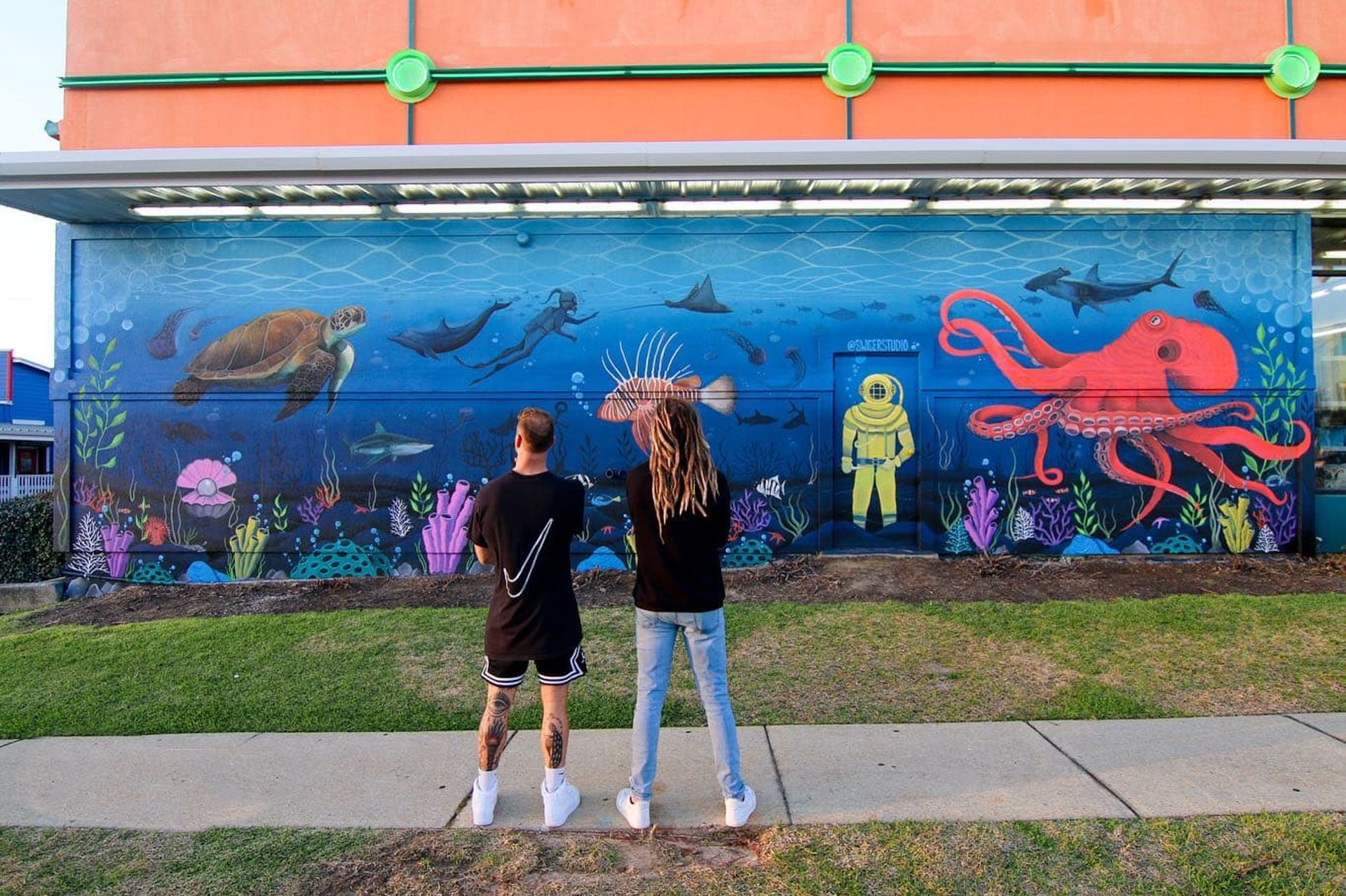 Swiger Brothers Creating Murals on the Gulf Coast