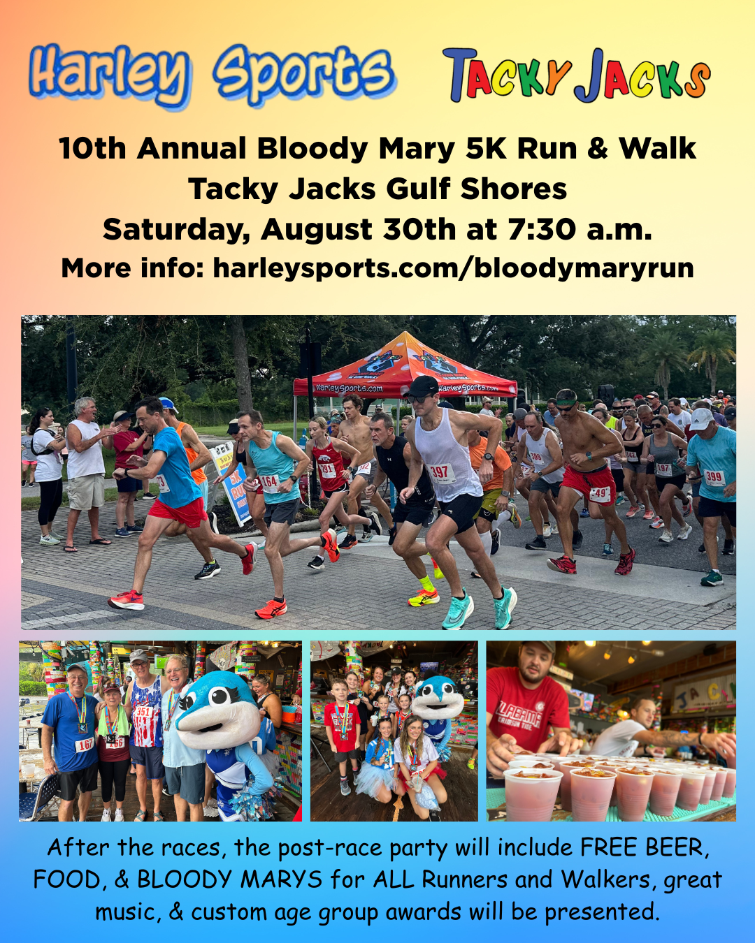 Tacky Jacks Set to Host 10th Annual Bloody Mary Run in Gulf Shores