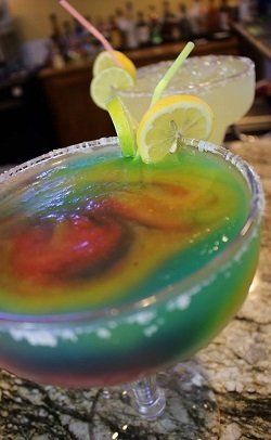 Frozen drinks are a specialty at Cactus Cantina in Orange Beach, Alabama.