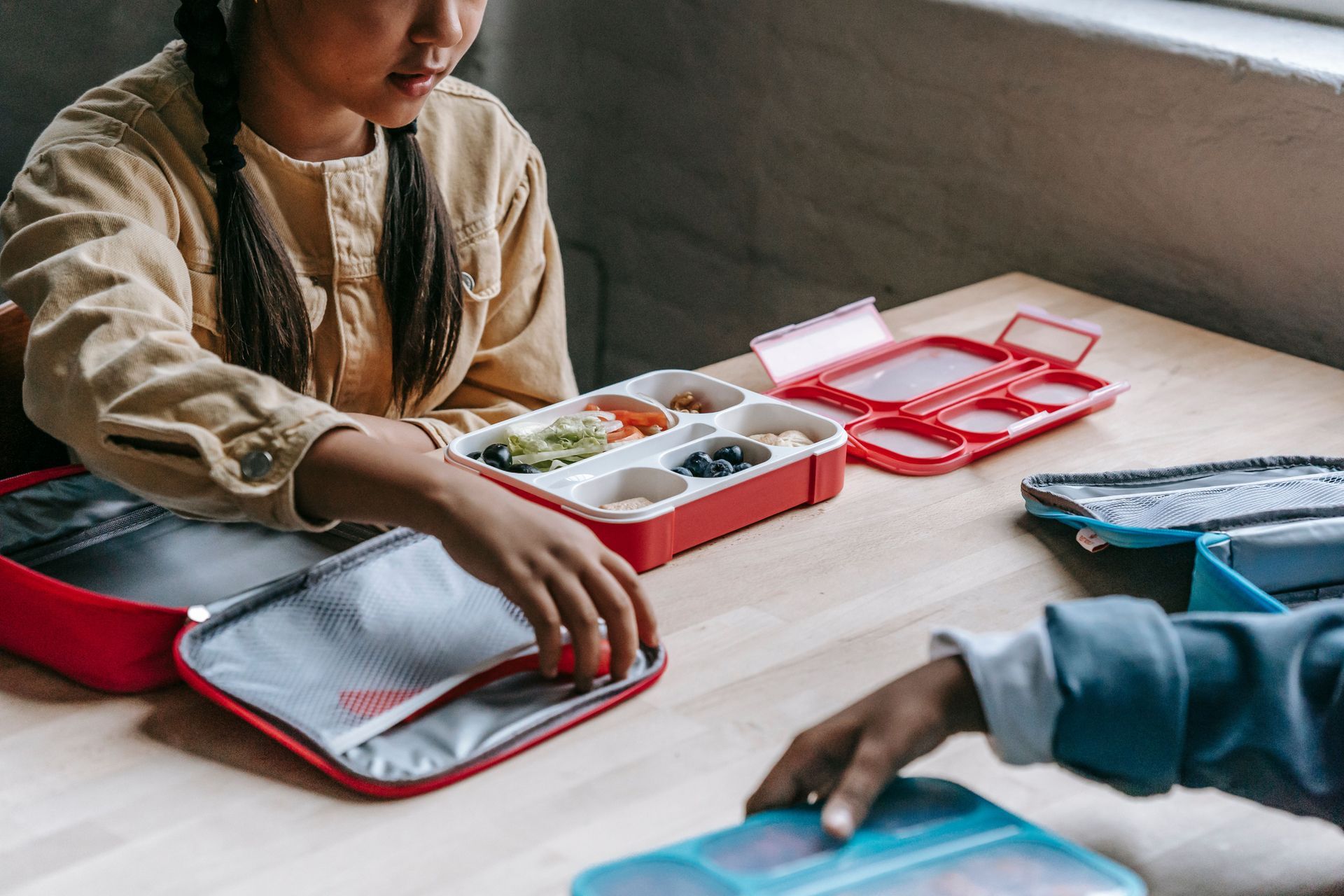 School Lunches - Stock Image