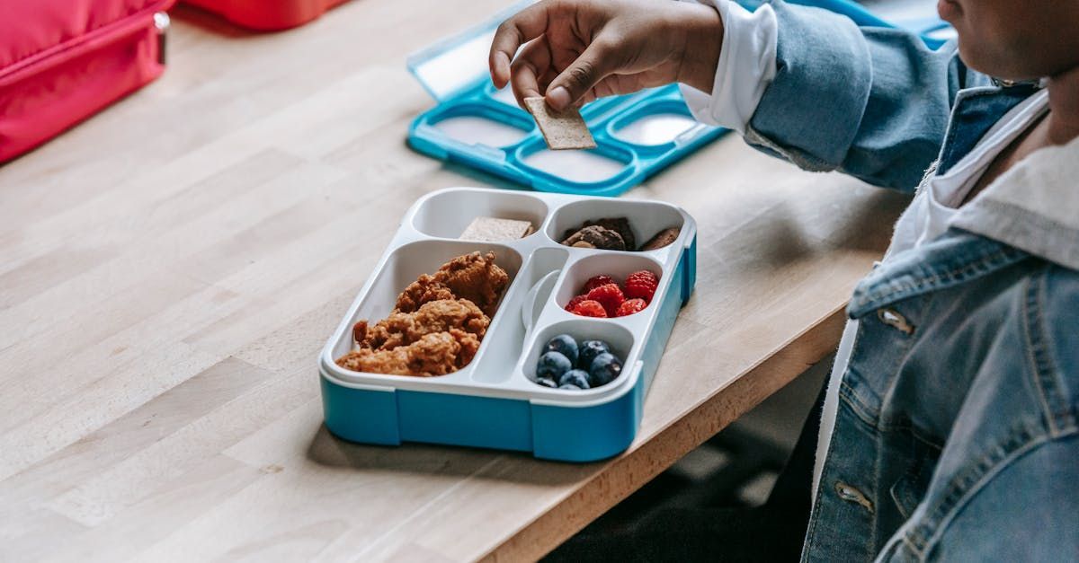 School Lunches Stock Photo