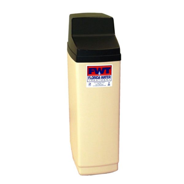 A pwt water softener is shown on a white background