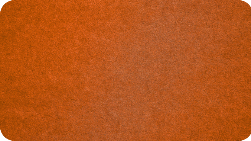 Brown leather, oval shaped.