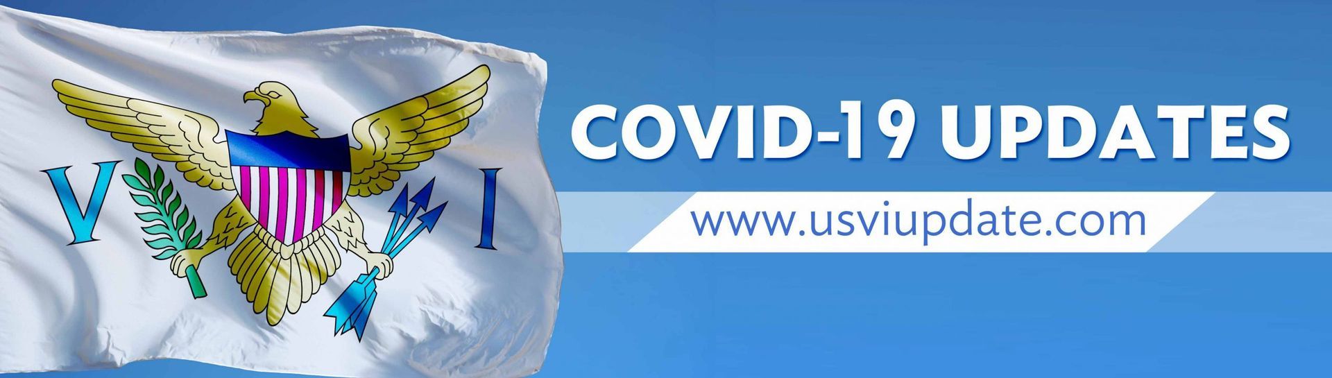 A banner that says covid-19 updates on it