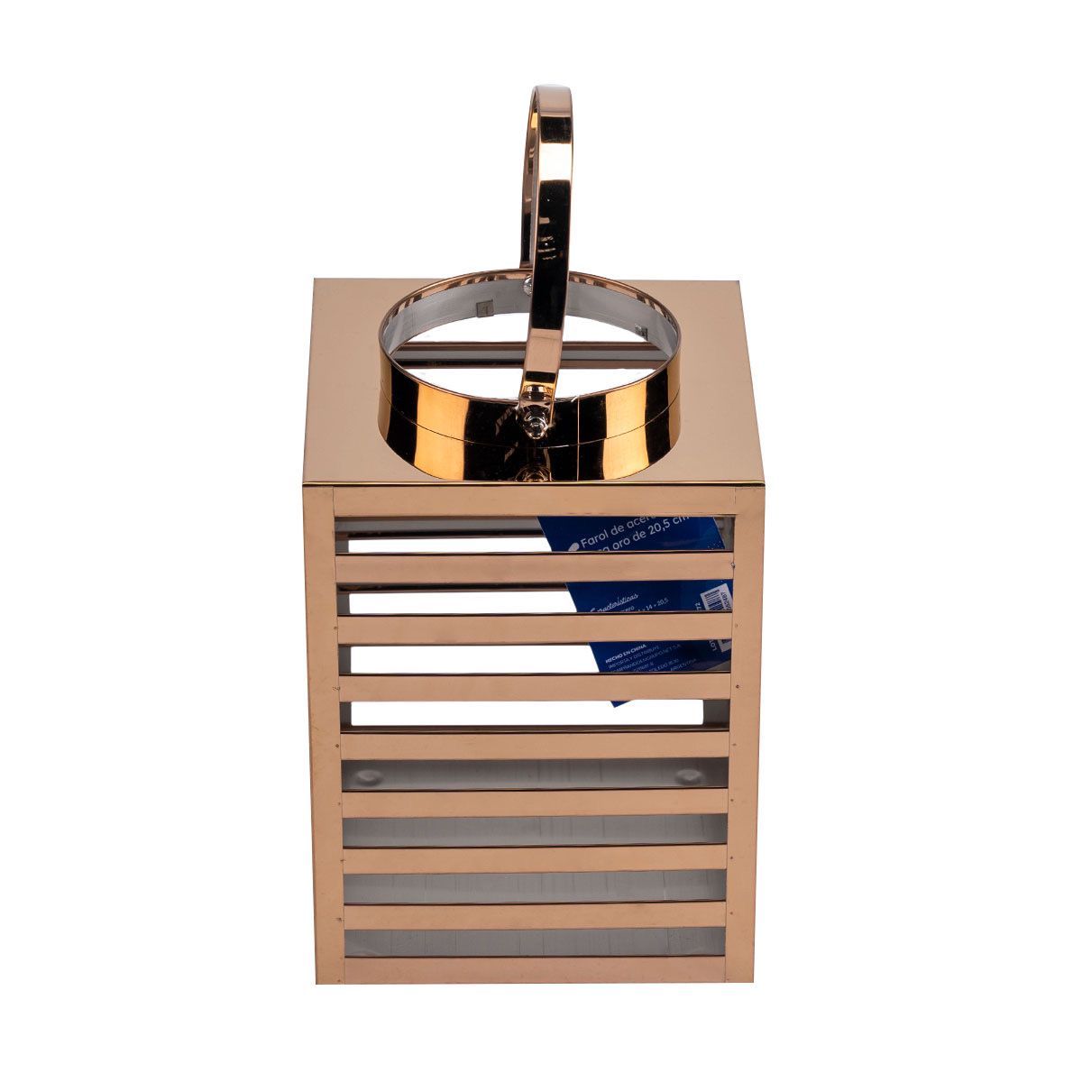 Farol de acero Rose Gold