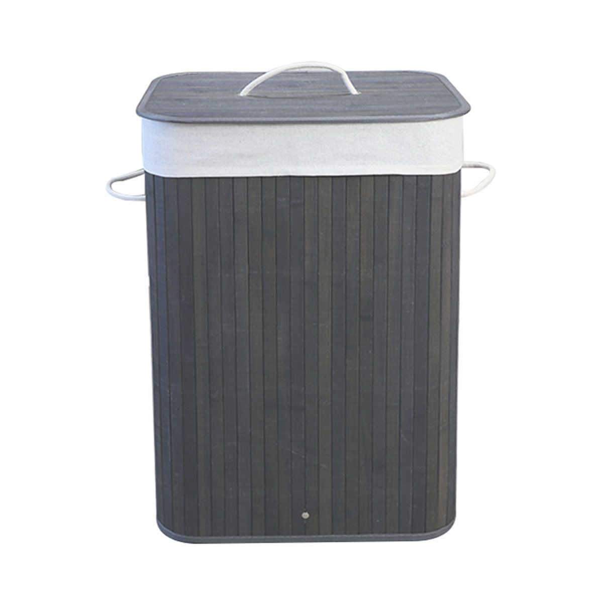 Cesto plegable de bambú rectangular