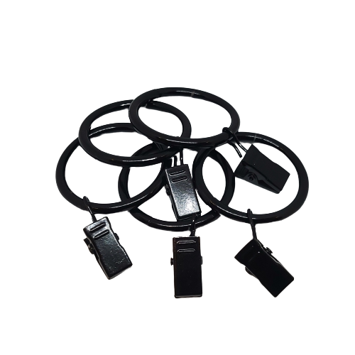 Argollas  para barral ,con pinza sujeta tela