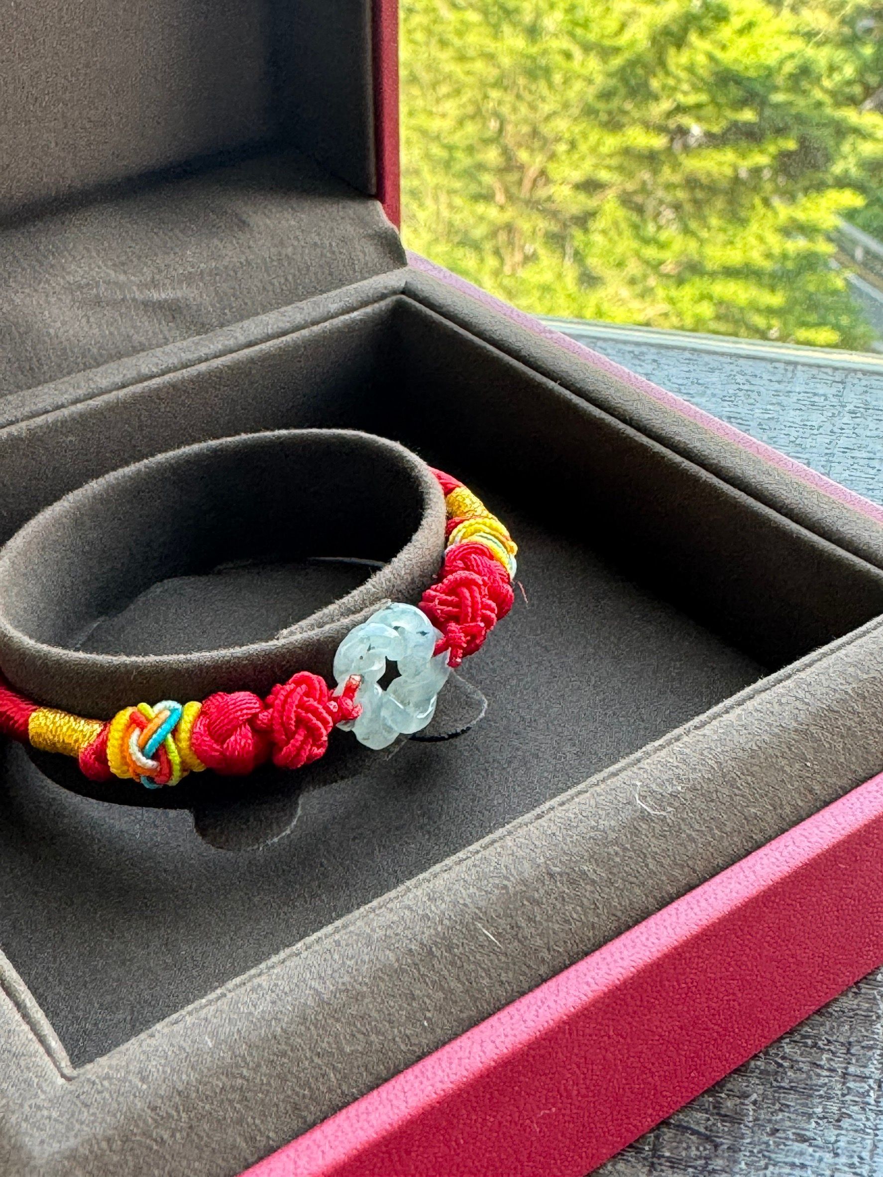 花開富貴翡翠手繩