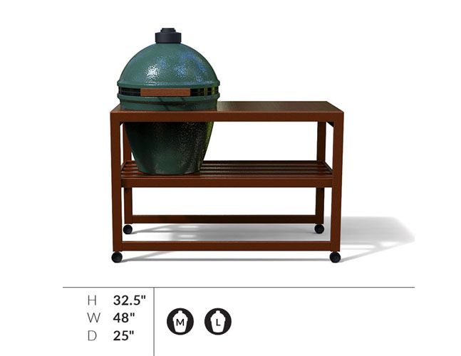 48″ Spark 48 Medium/Large Big Green Egg Cart by Challenger Designs