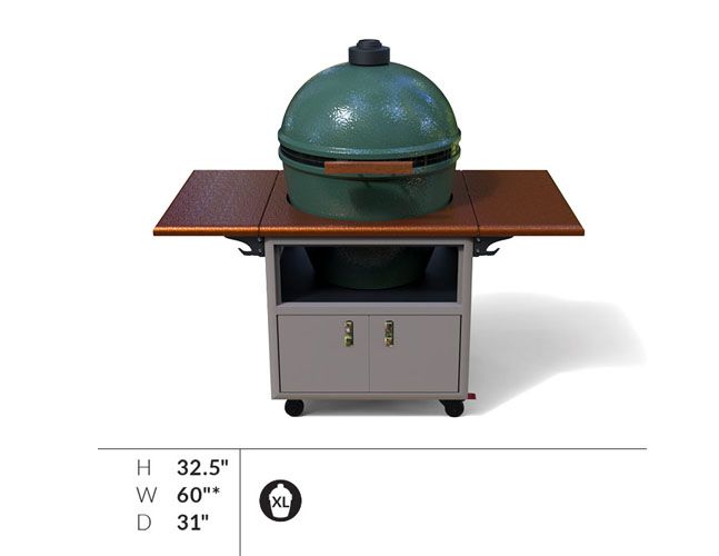 60″ Torch 30 XL Big Green Egg Cart by Challenger Designs