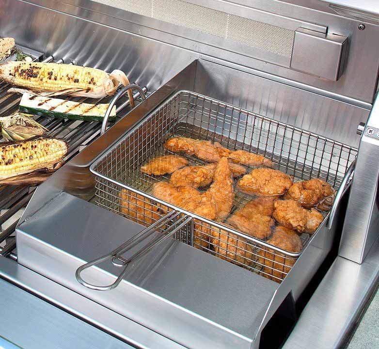 Alfresco Solid Fuel Grill Insert For Wood Or Charcoal