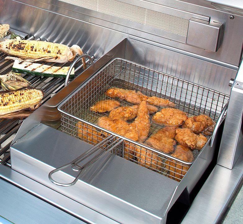 Alfresco Solid Fuel Grill Insert For Wood Or Charcoal