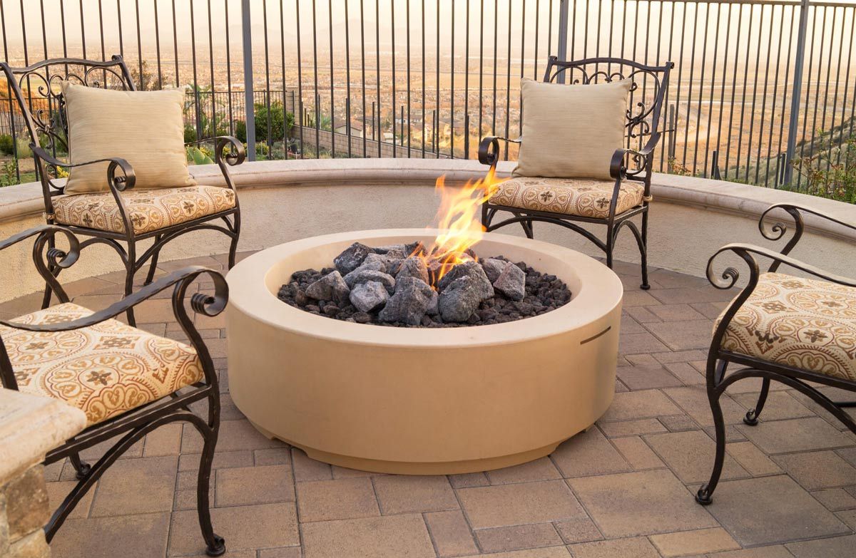 American Fyre Designs Louvre Round Fire Pit