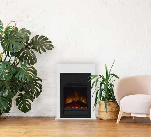 Bellini Black Freestanding Fireplace