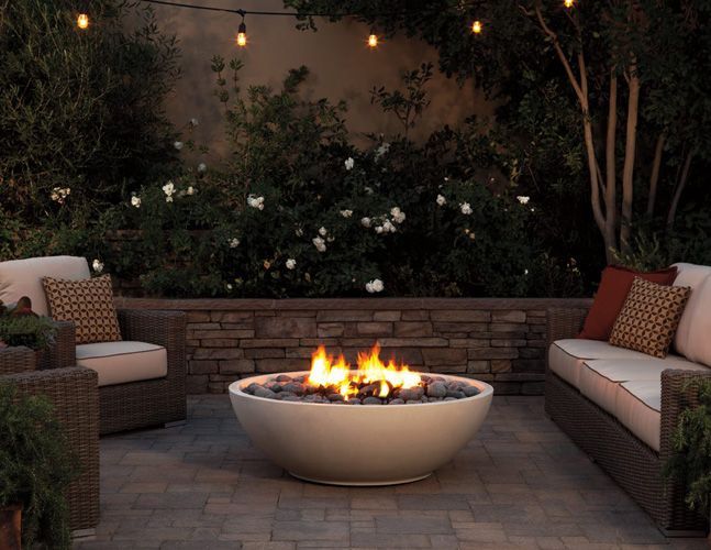 Mezzaluna Fire Bowl by Eldorado Stone