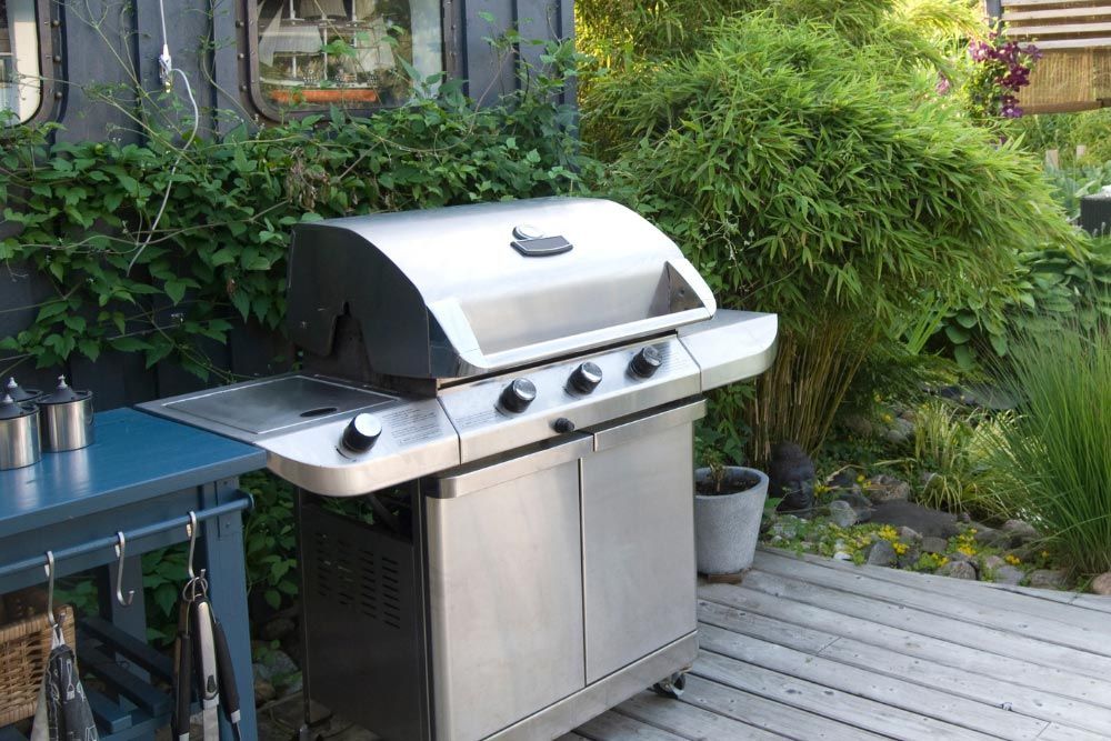 Outdoor Grill With Table Beside In Nashville, TN
