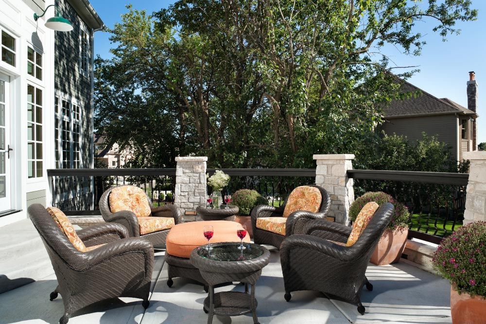 outdoor living space on a sunny day
