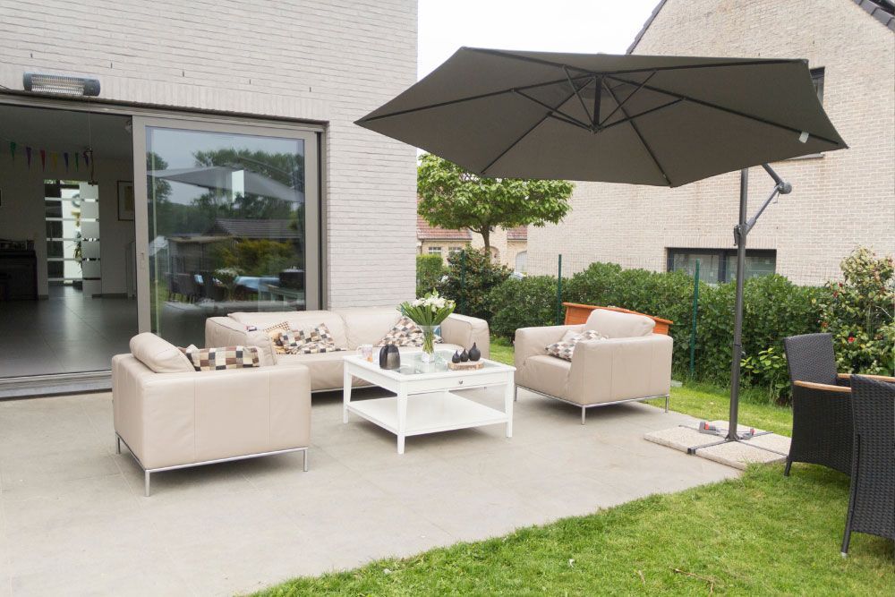 Patio With Outdoor Chairs And Umbrella In Nashville, TN