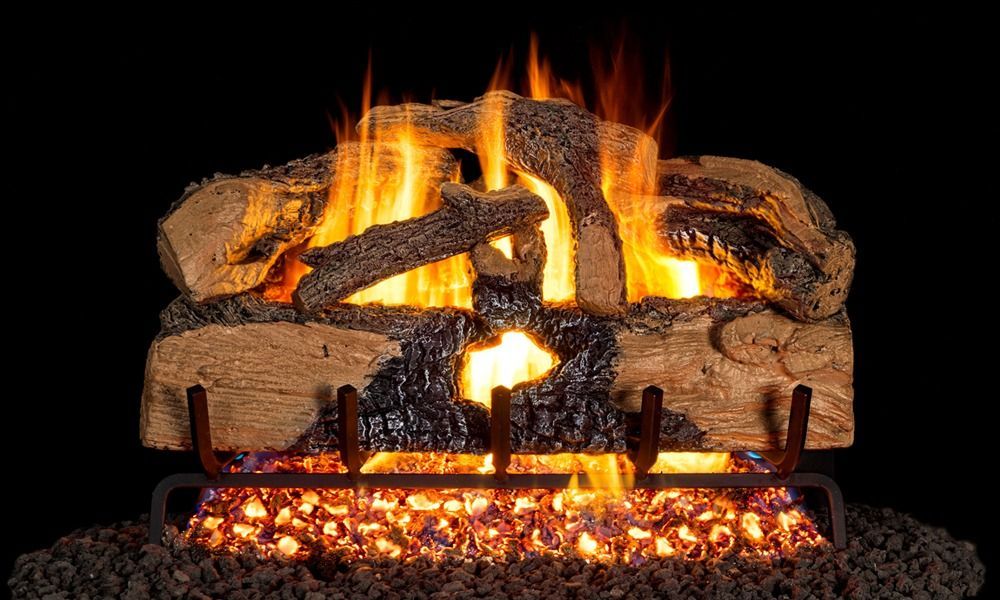 Real Fyre  Charred Evergreen Split Oak - G52