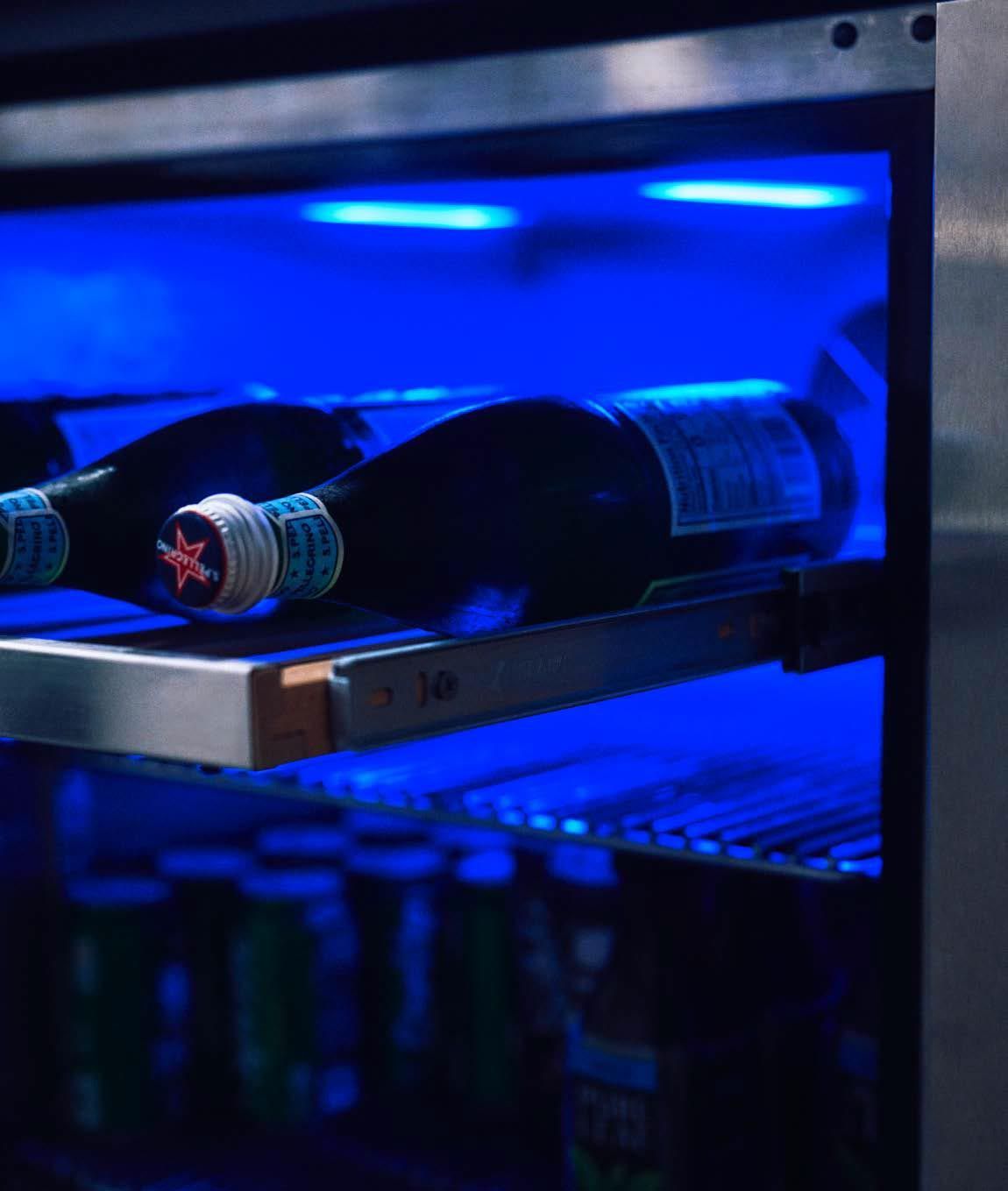 Twin Eagles Outdoor Refrigerator Open