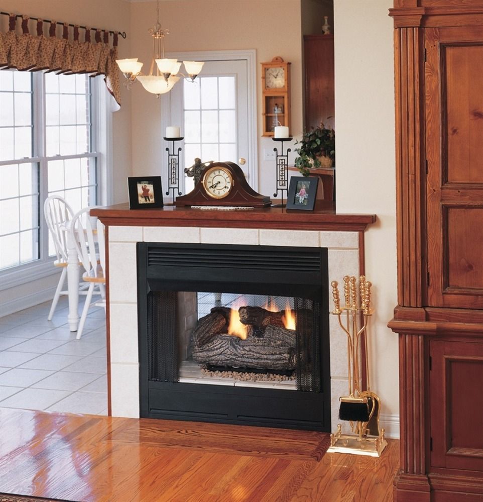 Vantage Hearth Vent Free See Thru Gas Firebox
