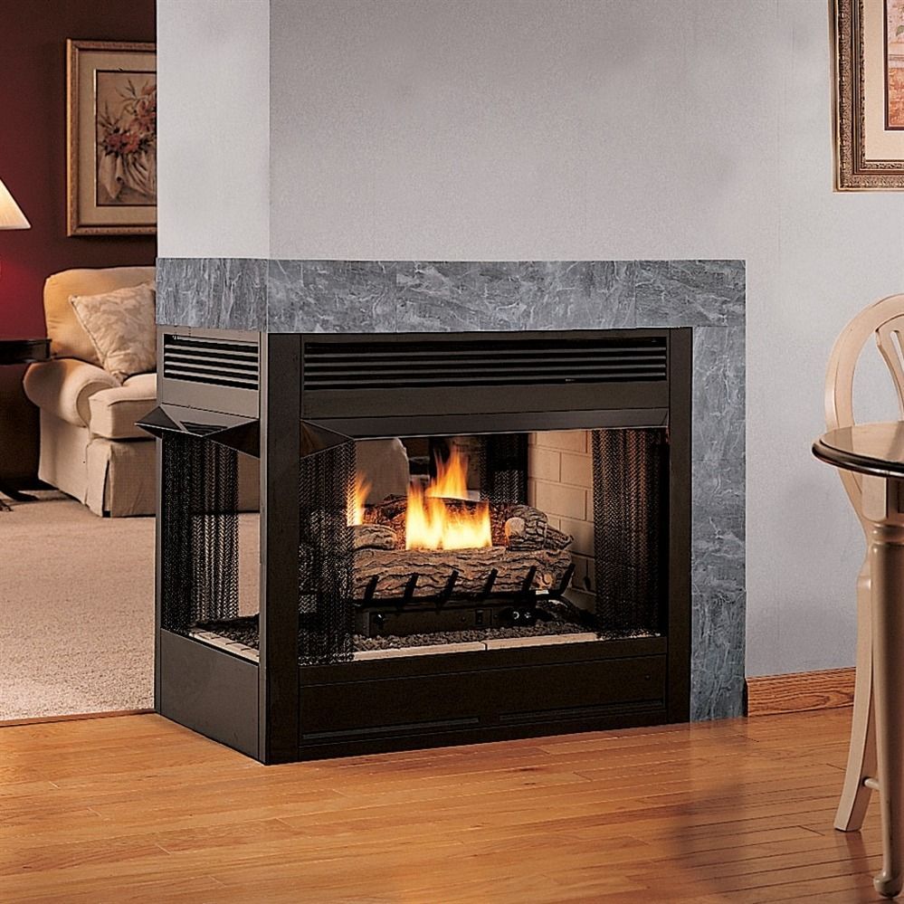 Vantage Hearth Vent Free Peninsula Gas Firebox