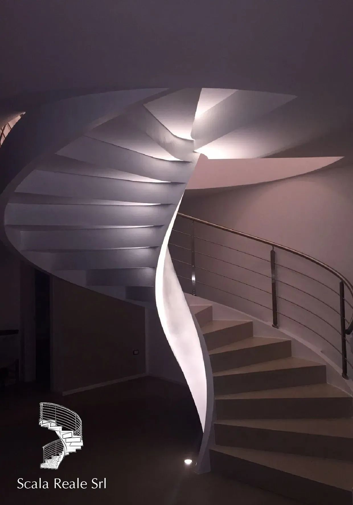 Scala elicoidale in cemento belluno