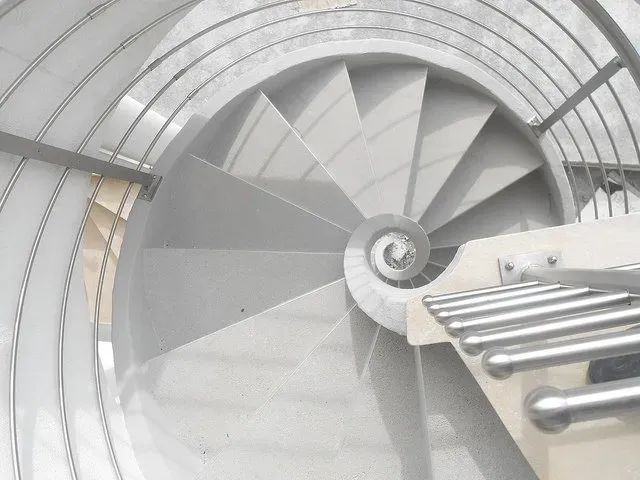 scala elicoidale trento