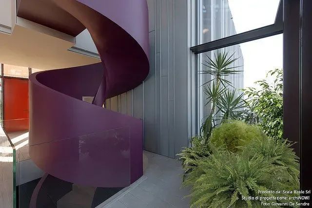Scala elicoidale in cemento treviso