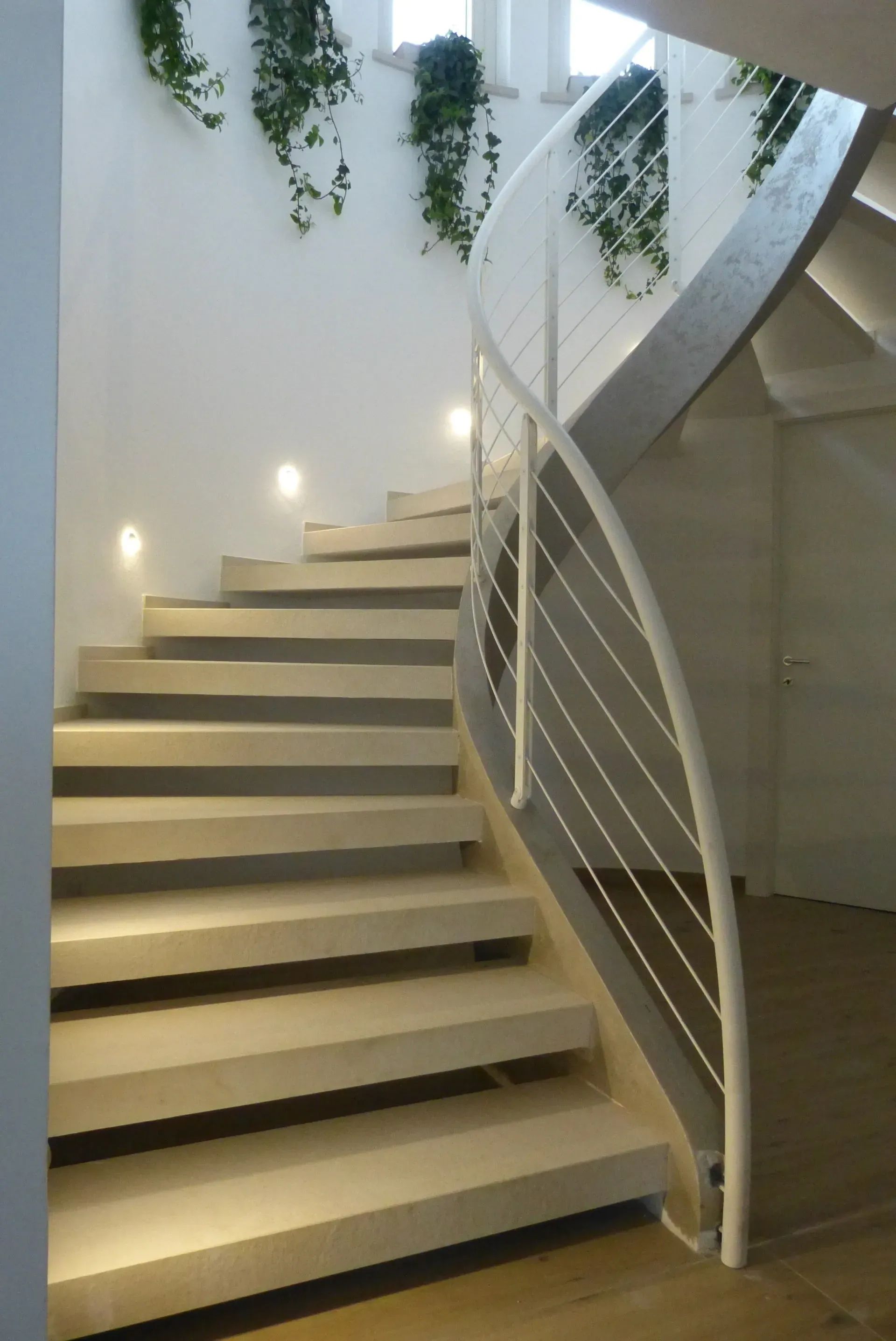 Scala elicoidale in cemento venezia
