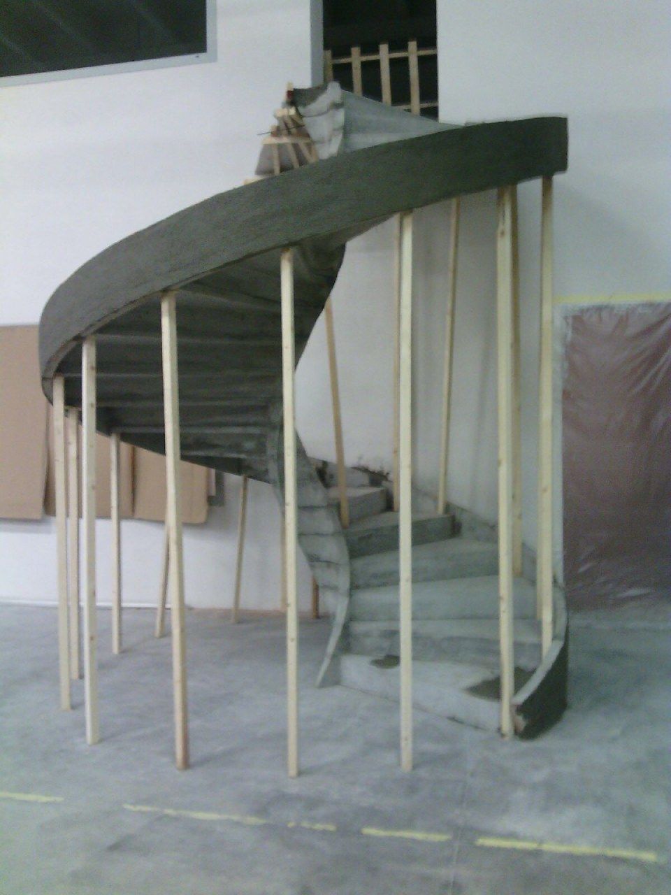 Fase di costruzione scala