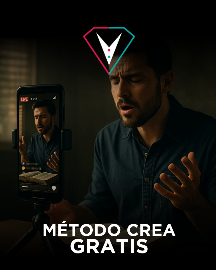 Logotipo en forma de diamante con detalles en rosa y verde azulado y una