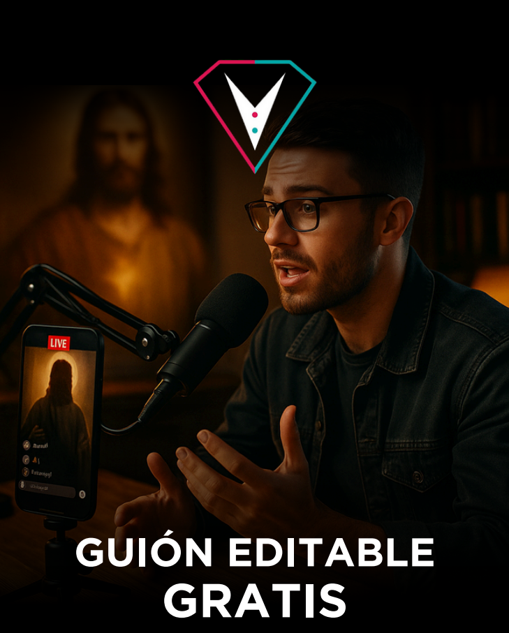 Logotipo en forma de diamante con detalles en rosa y verde azulado y una